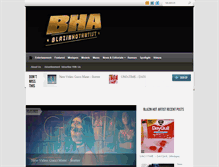 Tablet Screenshot of blazinhotartist.com